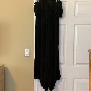 American Eagle Wide-Leg Ruffle Jumpsuit